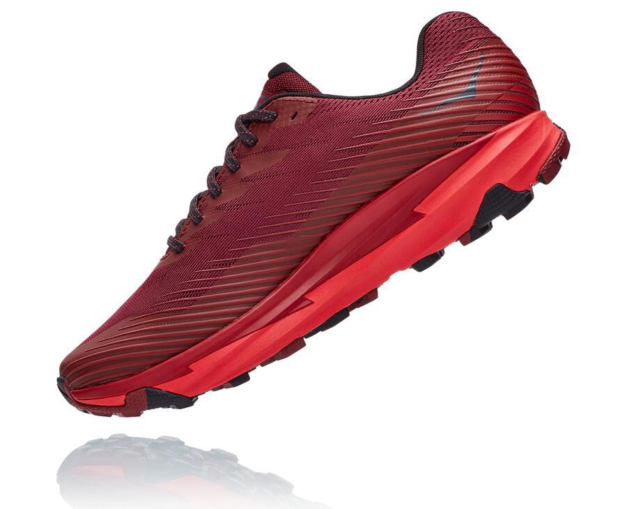 Trail Shoes Mens - Hoka One One Torrent 2 - Red - HMUPZYV-52